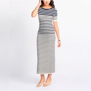 Steve Madden Black and White Striped Maxi Dress